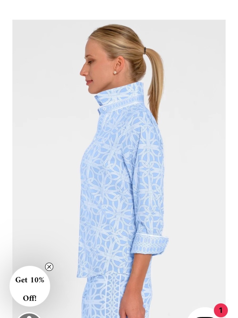 Gretchen Scott boyfriend shirt NEW - Picture 2 of 10